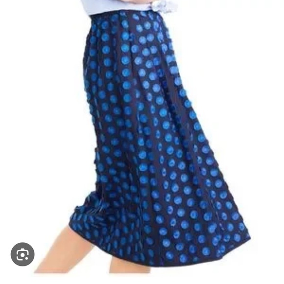 NWOT J. Crew Midi Skirt in Fringi Dots, size 4 - Picture 2 of 13